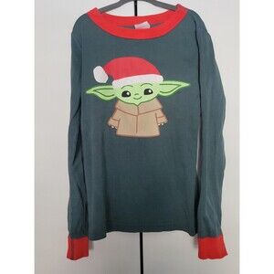 Hanna Andersson PJ TOP baby Yoda star wars‎ size 8y ( 130)